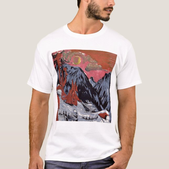 Berge in Winter, 1919 T-Shirt (Vorderseite)