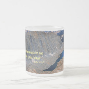 Berge klettern mattglastasse