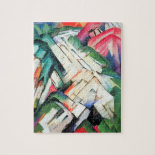 Berge (Landschaft) von Franz Marc, Vintage Art Puzzle