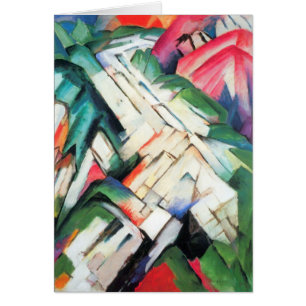 Berge (Landschaft) von Franz Marc, Vintage Kunst