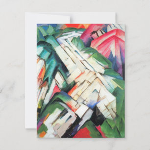 Berge (Landschaft) von Franz Marc, Vintage Kunst