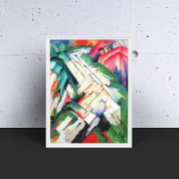 Berge (Landschaft) von Franz Marc, Vintage Kunst