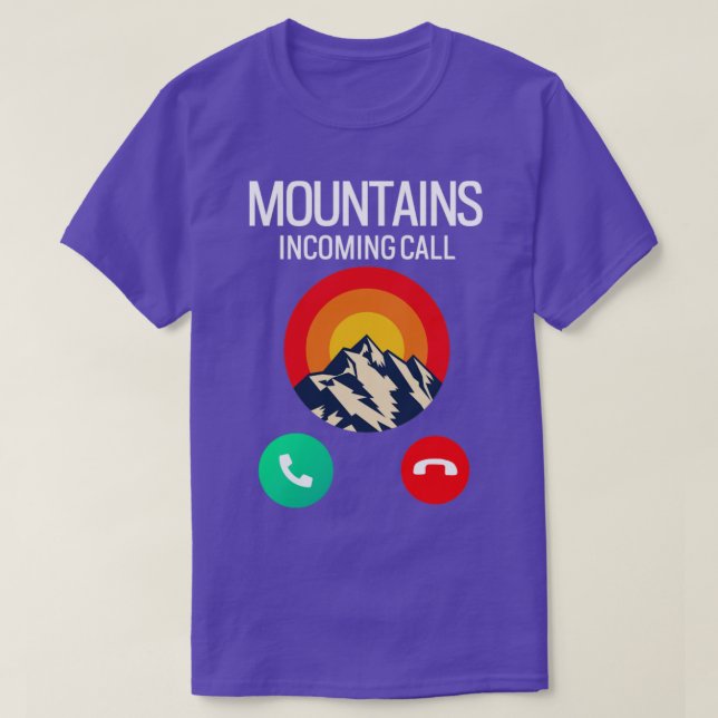Berge machen Wanderungen T-Shirt (Design vorne)