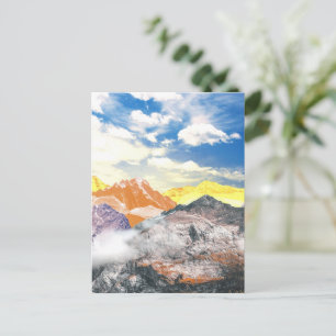 Berge (Montage von Fotos) 1 Feiertagspostkarte