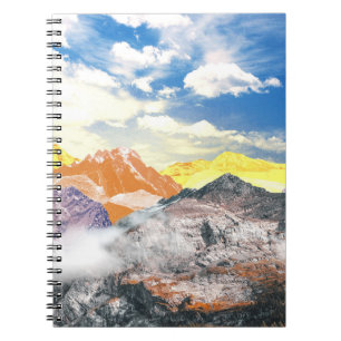 Berge (Montage von Fotos) 1 Notizblock