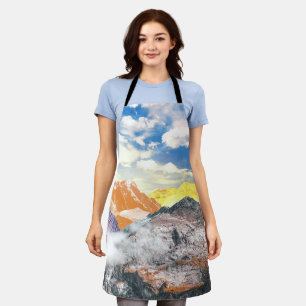 Berge (Montage von Fotos) 1 Schürze