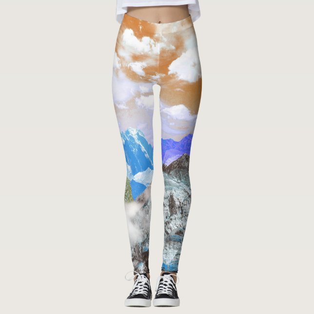 Berge (Montage von Fotos) 2 Leggings (Vorderseite)