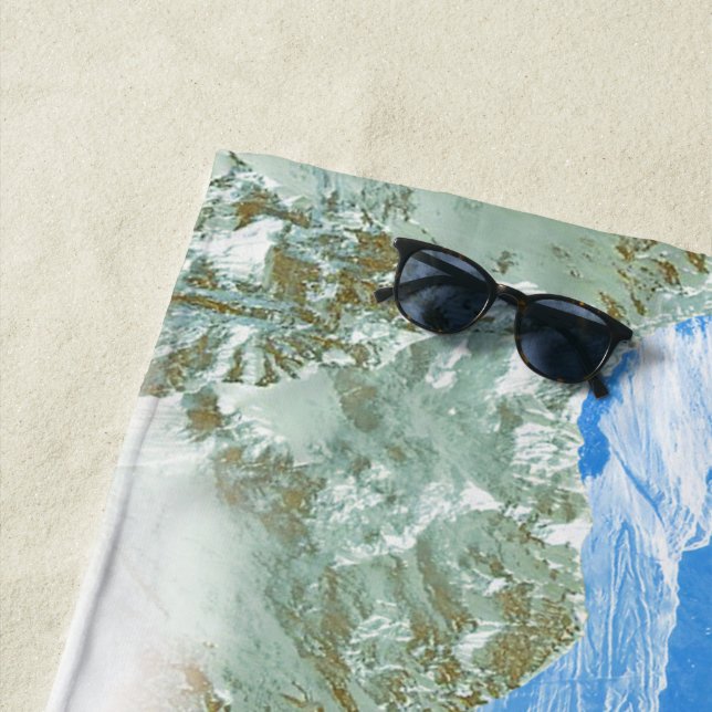 Berge (Montage von Fotos) 2 Strandtuch (Beispiel)