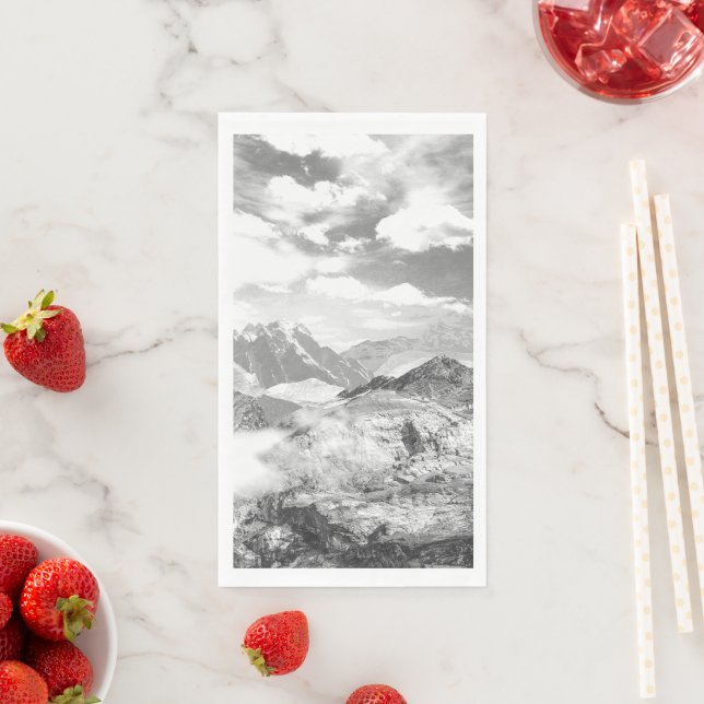 Berge (Montage von Fotos) 3 Serviette (Beispiel)