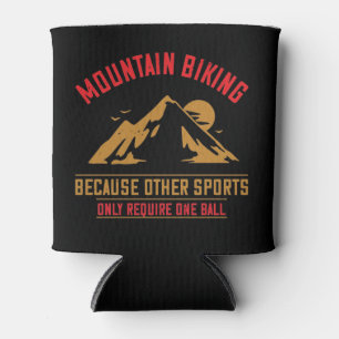 Berge - Mountainbiken ohne Ball Dosenkühler