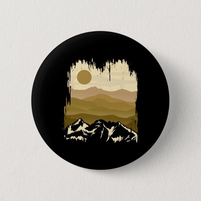 Berge Natur Sonne Outdoor Klettern Camping  Button (Vorderseite)