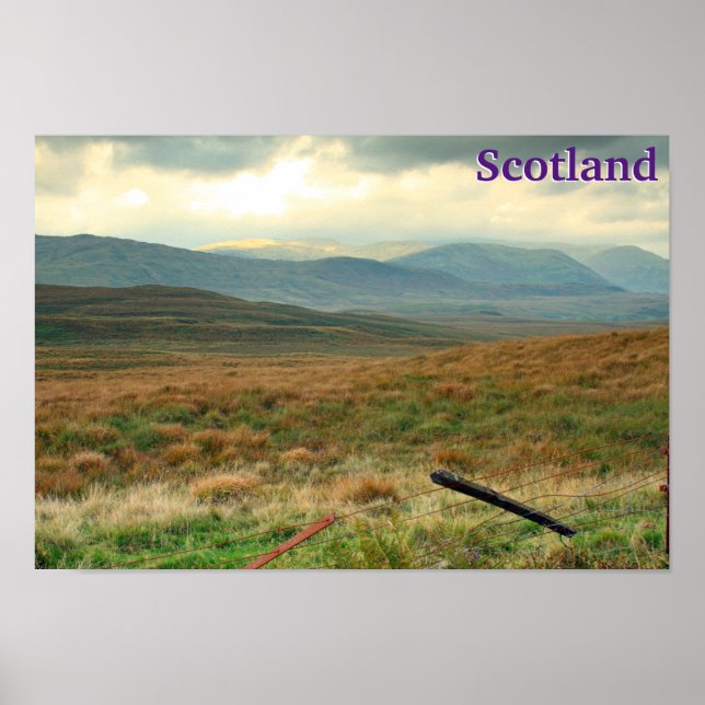 Berge Perthshire, Schottland Poster (Vorne)