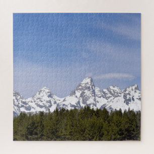 Berge, Pinienbäume und Blauer Himmel - 20 x 20 Zol Puzzle