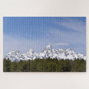 Berge, Pinienbäume und Blauer Himmel - 20 x 30 Zol Puzzle