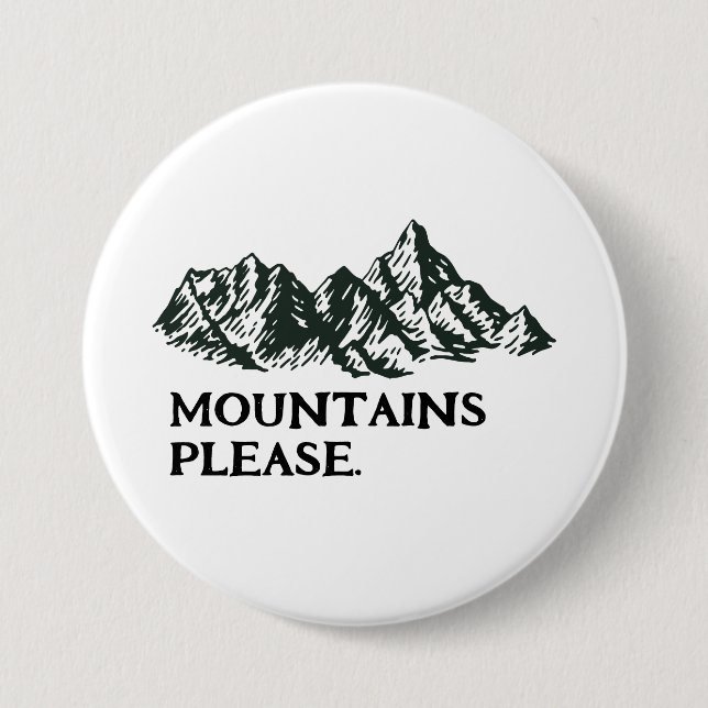 Berge rufen button (Vorderseite)