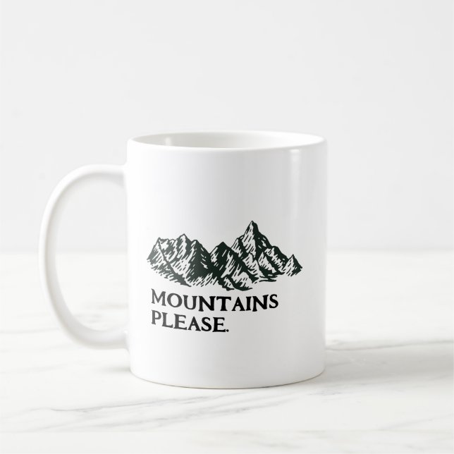 Berge rufen kaffeetasse (Links)