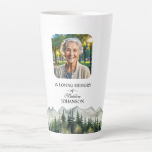 Berge und Bäume Lebensfeier Andenken Milchtasse