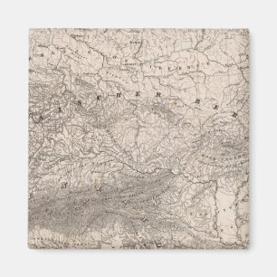 Berge und Flüsse Europas Magnet