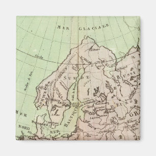 Berge und Flüsse Europas Magnet