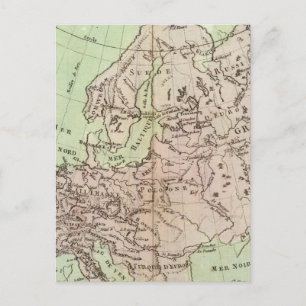 Berge und Flüsse Europas Postkarte