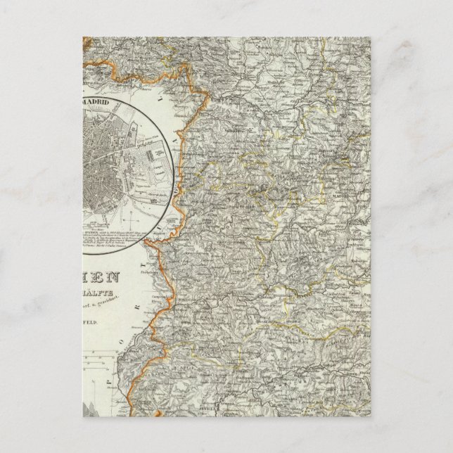 Berge und Flüsse von Madrid Postkarte (Vorderseite)
