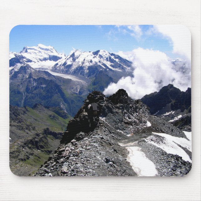 Berge und Gletscher in der Schweiz Mousepad (Vorne)