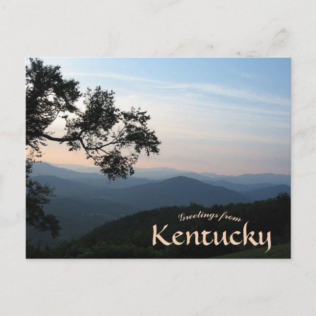 Berge und Landschaft in Kentucky Postkarte (Vorderseite)