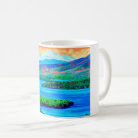 Berge und Landschaftsmalerei Tasse