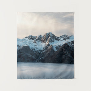 Berge und Nebel Wandteppich