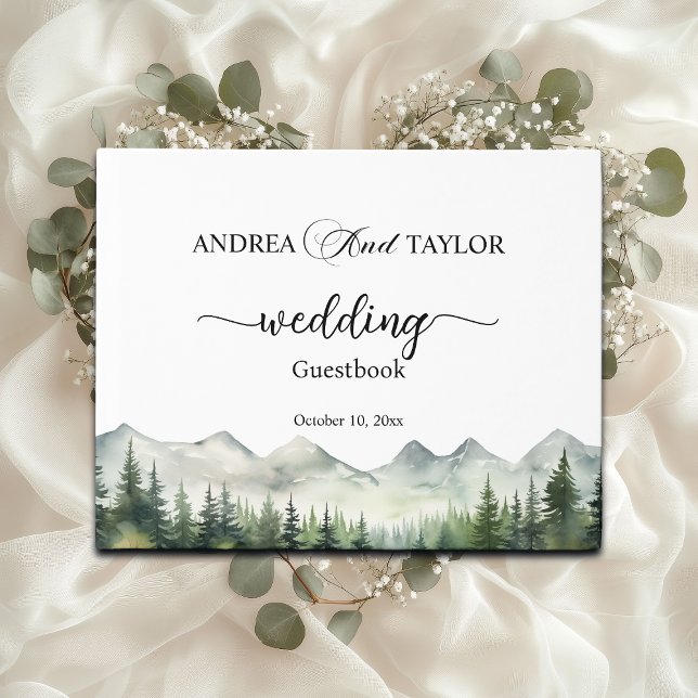 Berge und Pinien Hochzeit Gästebuch (Von Creator hochgeladen)