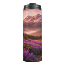 Berge und Wildblumen - 16 oz Thermotumbler