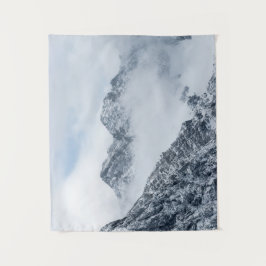 Berge und Wolken Wandteppich