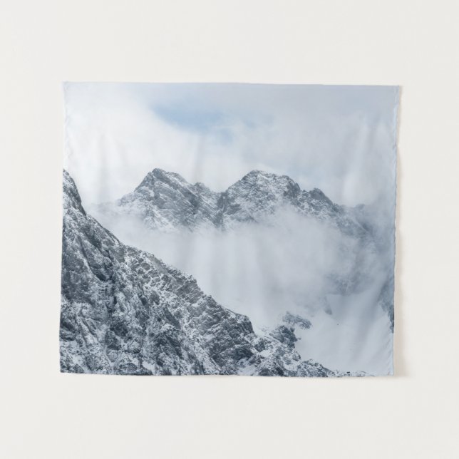 Berge und Wolken Wandteppich (Vorderseite (Horizontal))