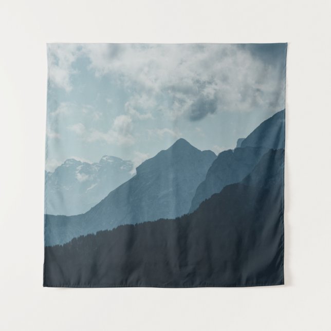 BERGE UNTER WEISSEM HIMMEL WANDTEPPICH (Vorderseite)