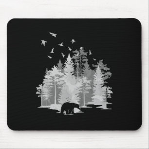 Berge Vögel Outdoor Tier Bär Natur Wandern Mousepad