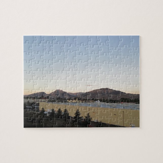 Berge von San Luis Obispo von den irischen Hügeln Puzzle (Horizontal)