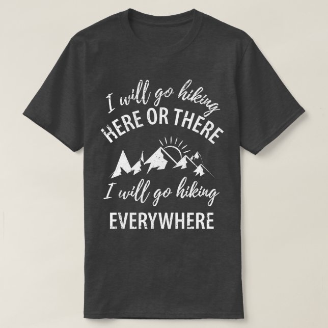 Berge Wandern 63 T-Shirt (Design vorne)