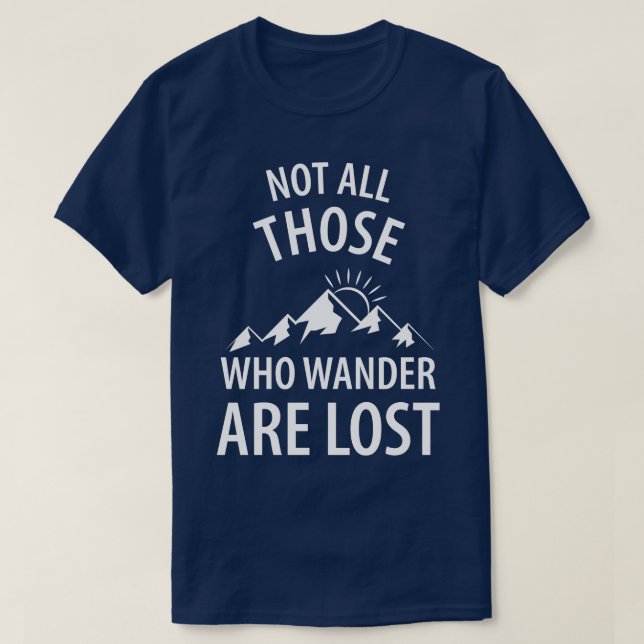Berge Wandern 73 T-Shirt (Design vorne)