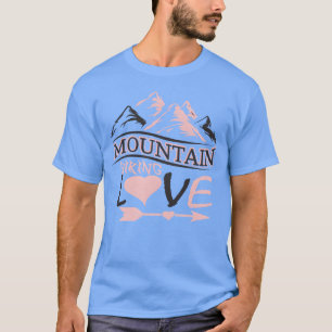Berge Wandern Bergsteigen Sport Liebe Alpen f T-Shirt