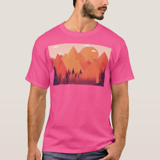 Berge Wandern Klimaschutz Naturerlebnis T-Shirt