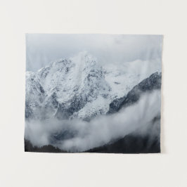 Berge, Wolken und Nebel Wandteppich