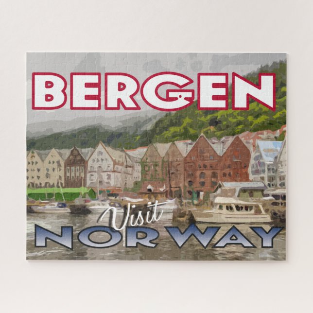 Bergen, Besuch des norwegischen Puzzle (Horizontal)