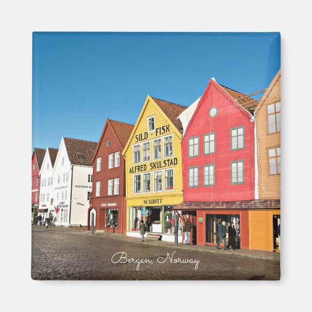 Bergen, Norway Stores and Shops Magnet (Vorne)