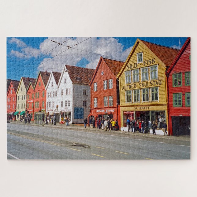 Bergen, Norwegen 1014-pc Puzzle (Horizontal)