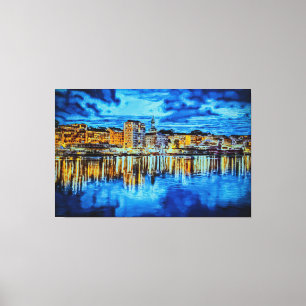 BERGEN - NORWEGEN - DIE SCHWEGE ZU DEN JORDEN LEINWANDDRUCK