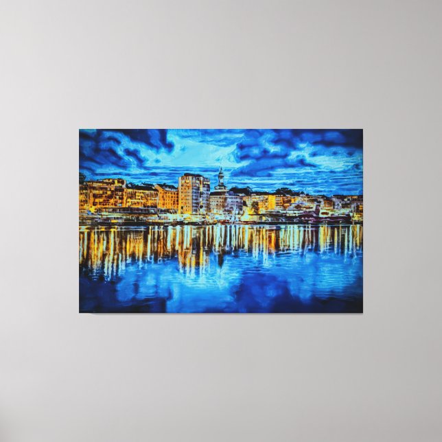 BERGEN - NORWEGEN - DIE SCHWEGE ZU DEN JORDEN LEINWANDDRUCK (Vorderseite)