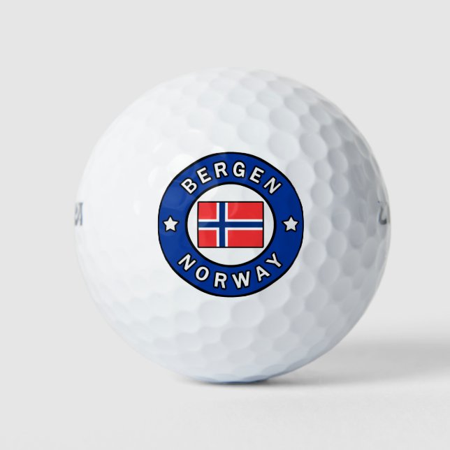 Bergen Norwegen Golfball (Vorderseite)