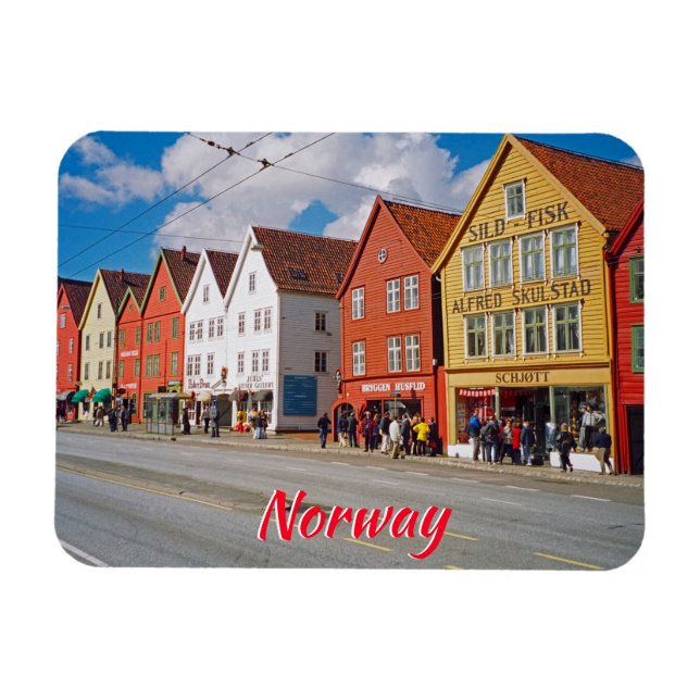 Bergen, Norwegen Magnet (Horizontal)