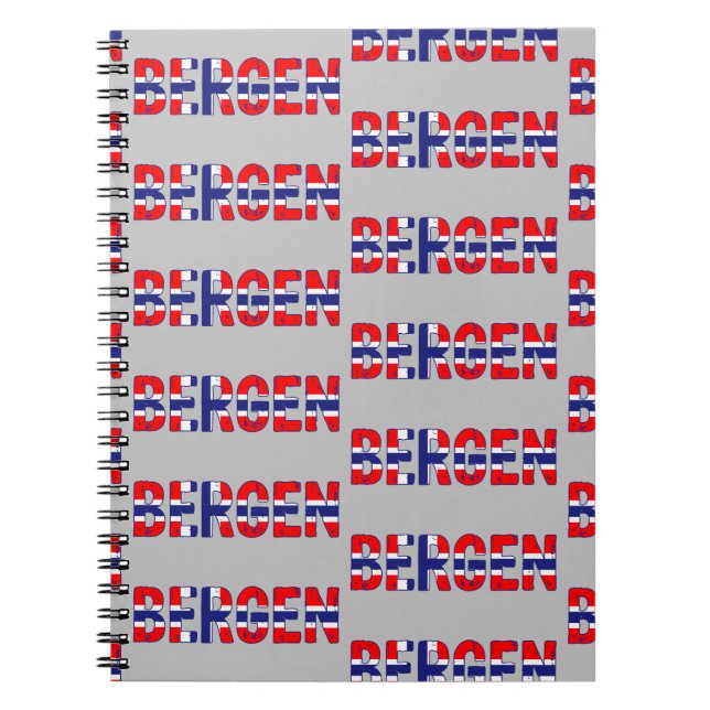 Bergen Norwegen Notizblock (Vorderseite)