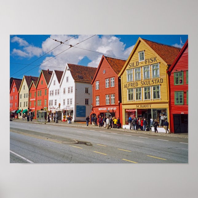 Bergen, Norwegen Poster (Vorne)